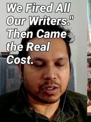 One of Matt Blumberg's clients fired her entire writing team and went all in on AI. Now her remaining team spends 80% of its time fixing what the AI writes. Markup AI's CEO breaks down what that shift actually looks like.